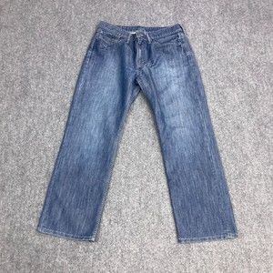 Levi's 514 Jeans Mens 34x29 Straight Leg Blue Denim